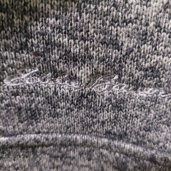 Eddie Bauer Mens Size TL Pullover Gray Radiator Sweater Fleece Snap Buttons - Picture 7 of 11